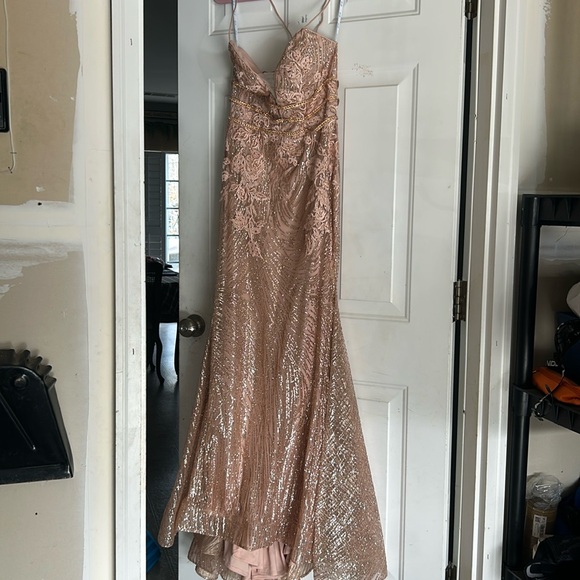 camille la vie 71333 rose gold never worn prom dress camille la vie 71333 rose gold never worn prom dress